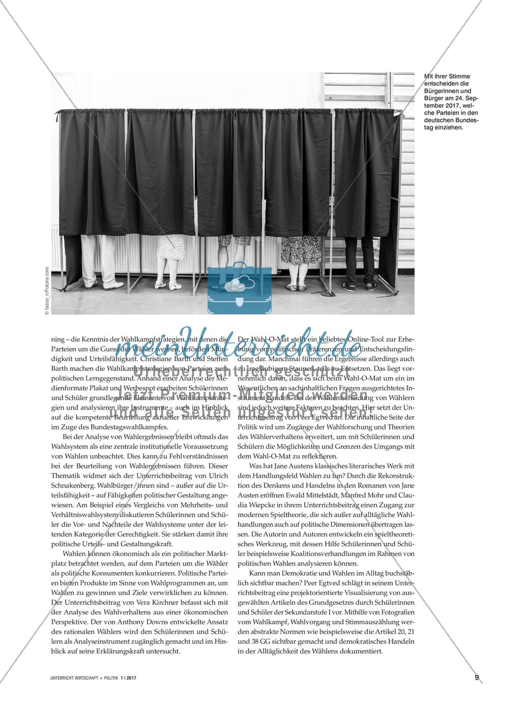 Wahlen als Lern- und Problemfeld im Unterricht - Demokratische Konstante in Zeiten erodierender Gewissheiten? Preview 2