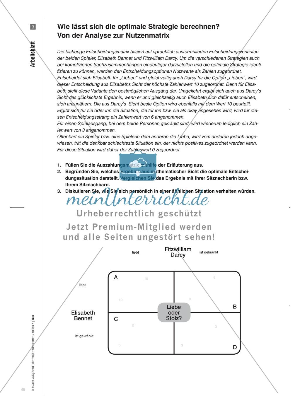 Wählen – bürgerliche Freiheit in Zeiten der Aufklärung: Koordinationsprobleme mit der Spieltheoretikerin Jane Austen lösen Preview 9