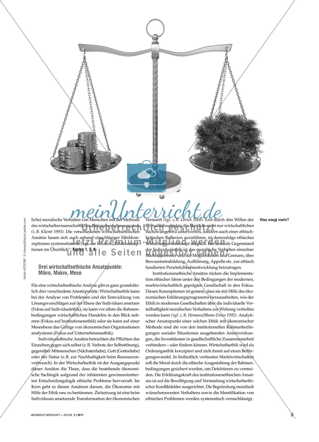 Wirtschafts- und Unternehmensethik - Ein Überblick Preview 2