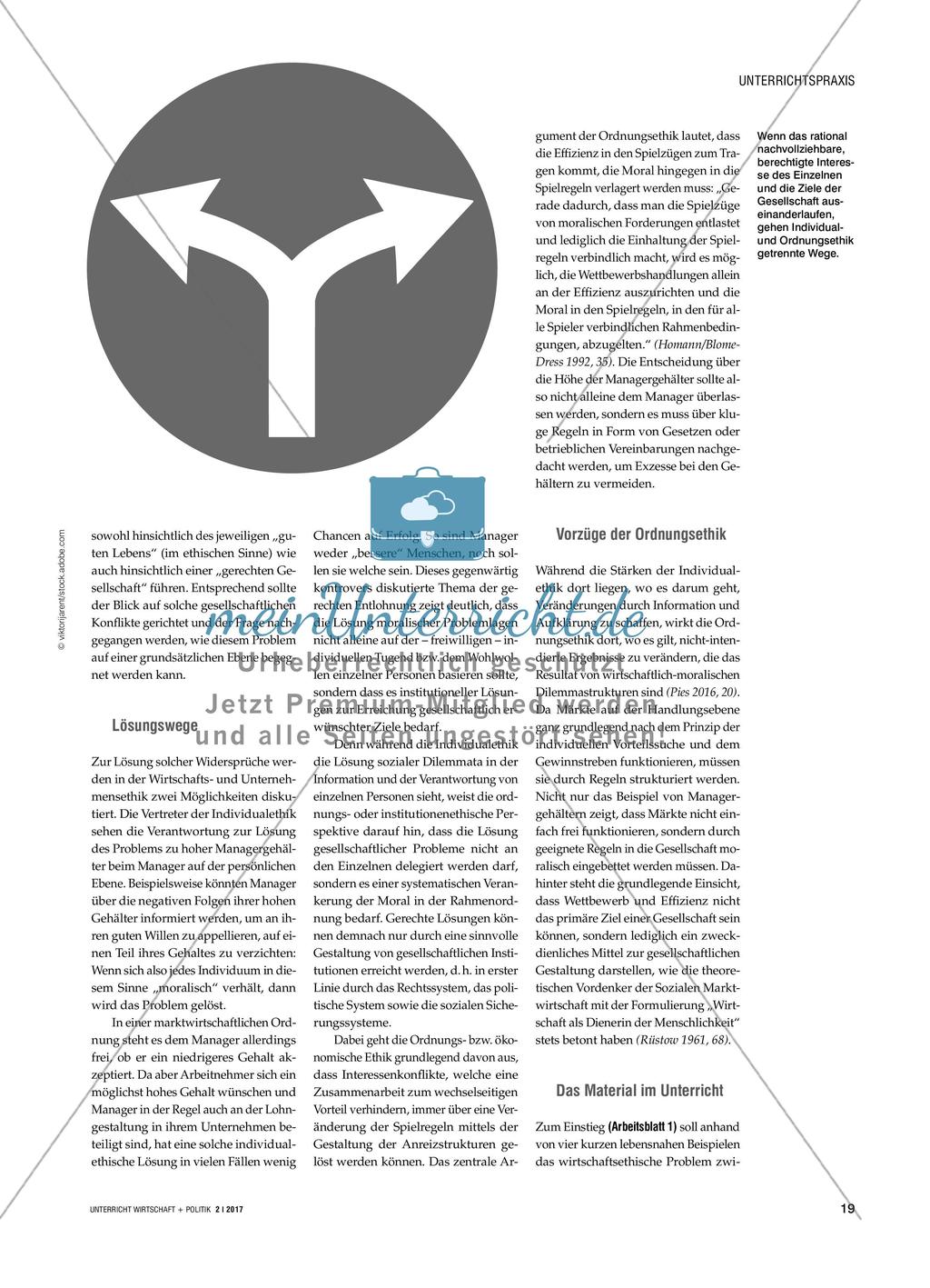 Ordnungsethik und individuelle Moral - Gesellschaftliche Probleme benötigen institutionelle Lösungen Preview 2