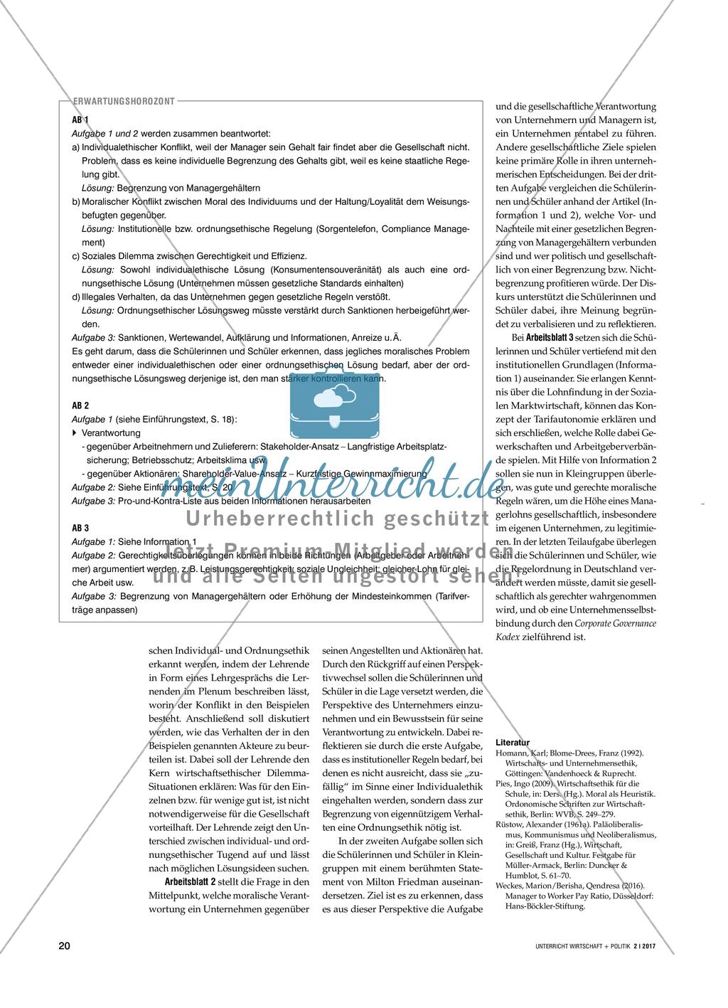 Ordnungsethik und individuelle Moral - Gesellschaftliche Probleme benötigen institutionelle Lösungen Preview 3