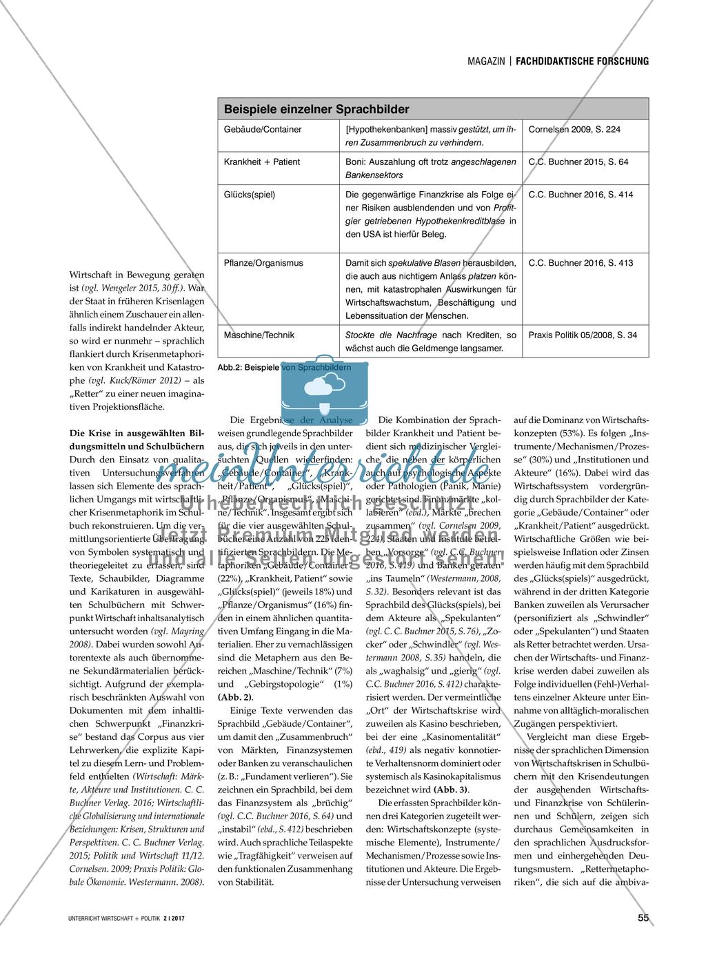 Von gierigen Spekulanten, platzenden Blasen und zusammenbrechenden Märkten - Sprachbilder der Wirtschafts- und Finanzkrise in Bildungsmaterialien Preview 2