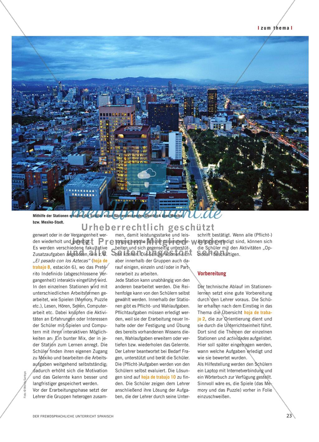 „Enamórate de la Ciudad de México“ - Spanischunterricht an Stationen Preview 2