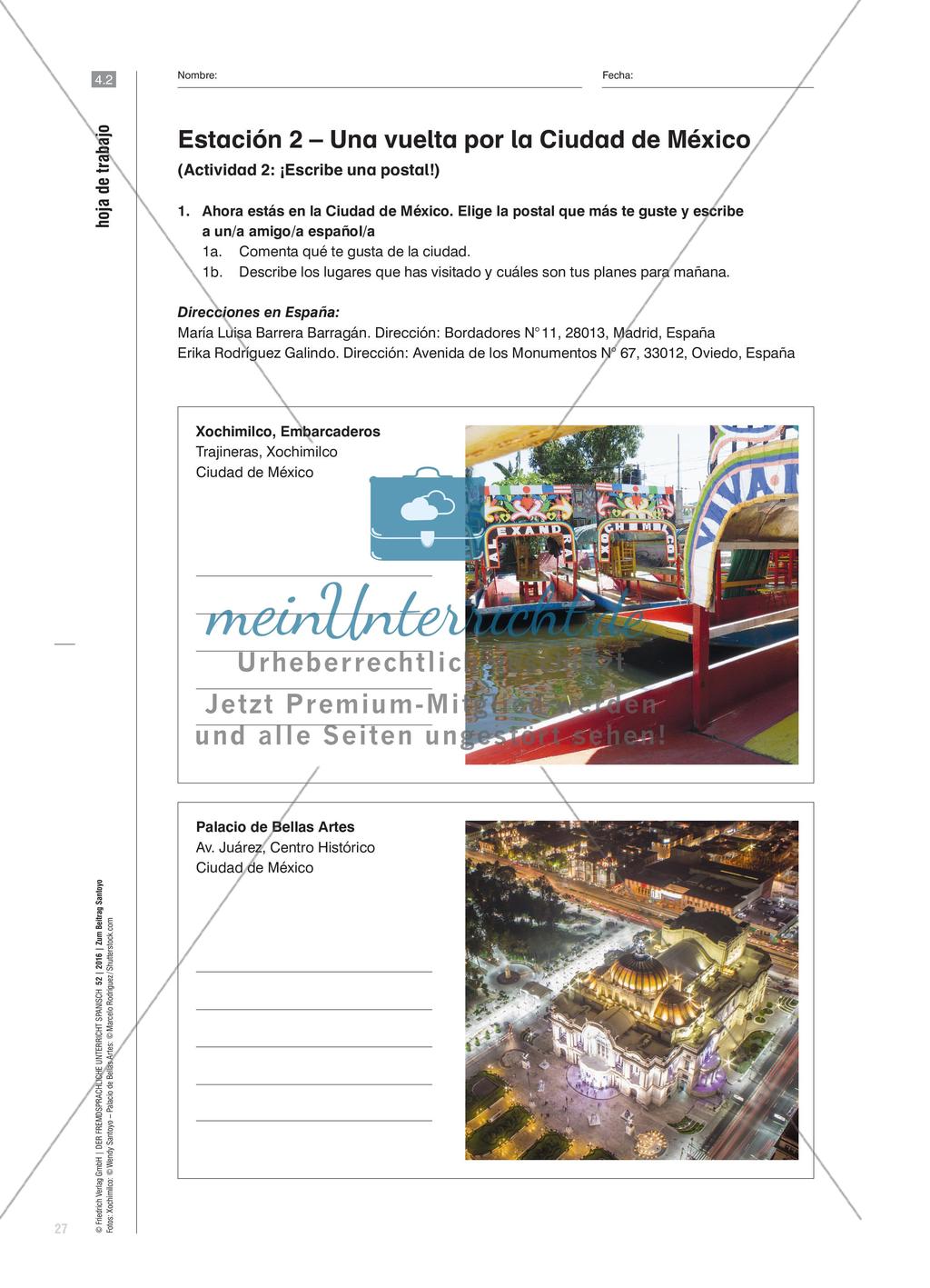 „Enamórate de la Ciudad de México“ - Spanischunterricht an Stationen Preview 6
