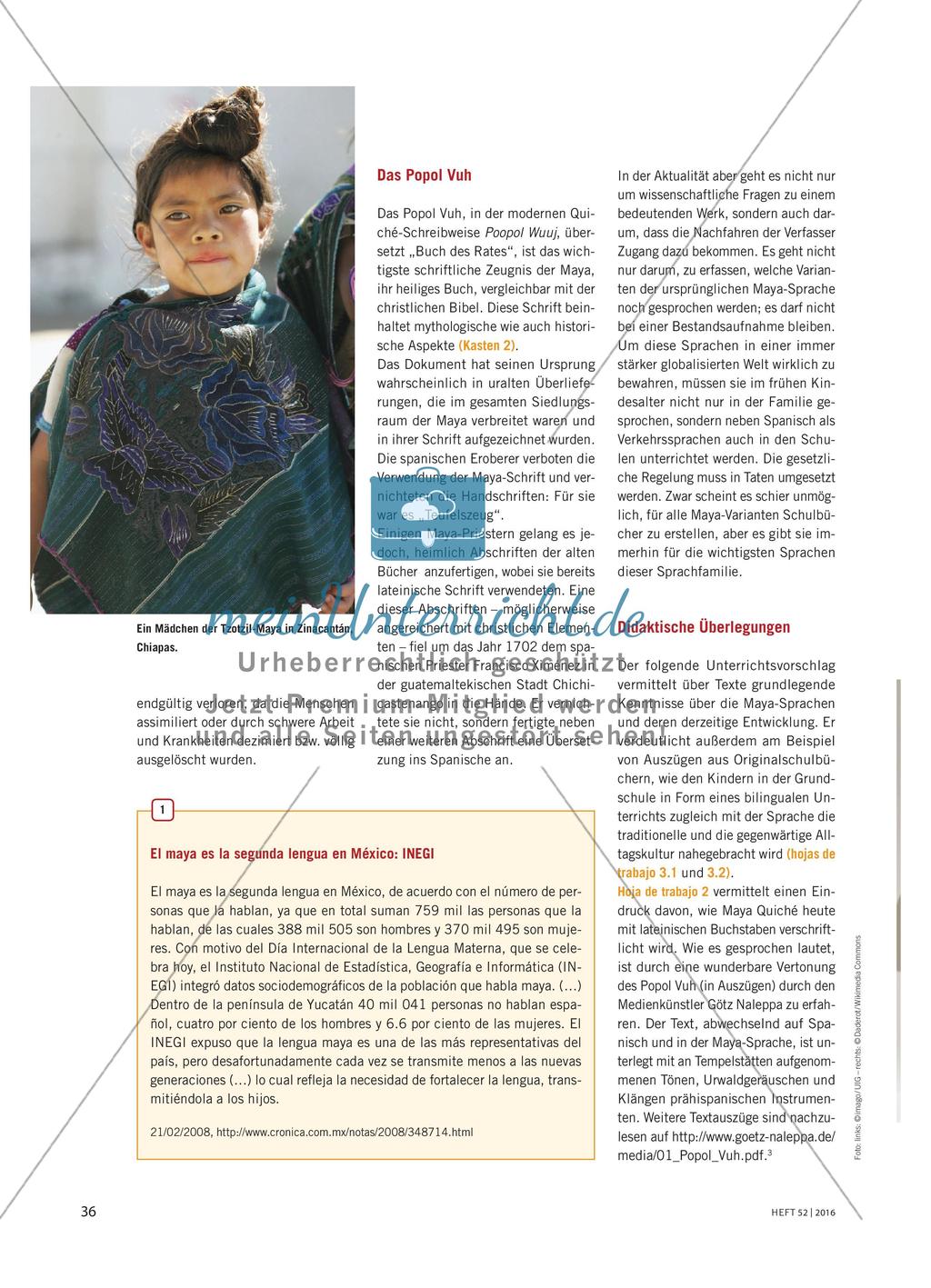 Wo Kinder in zwei Sprachen lernen - Zur Notwendigkeit der Bewahrung indigener Sprachen und Kulturen Preview 3