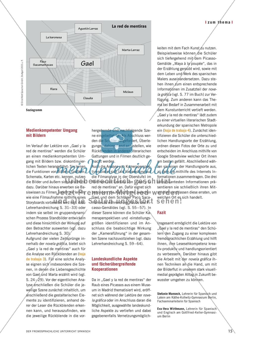 Gael y la red de mentiras - Das Lese- / Sehverstehen mit einer novela gráfica schulen Preview 4