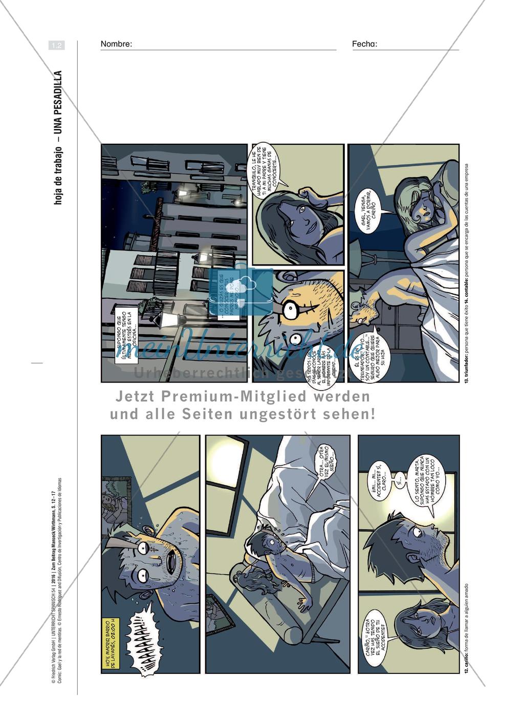 Gael y la red de mentiras - Das Lese- / Sehverstehen mit einer novela gráfica schulen Preview 5
