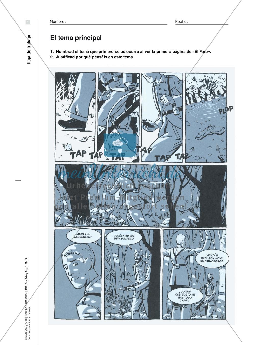 Desde la perspectiva del faro - Kreativer landeskundlich-literarischer Unterricht mit Paco Rocas „El faro“ Preview 5