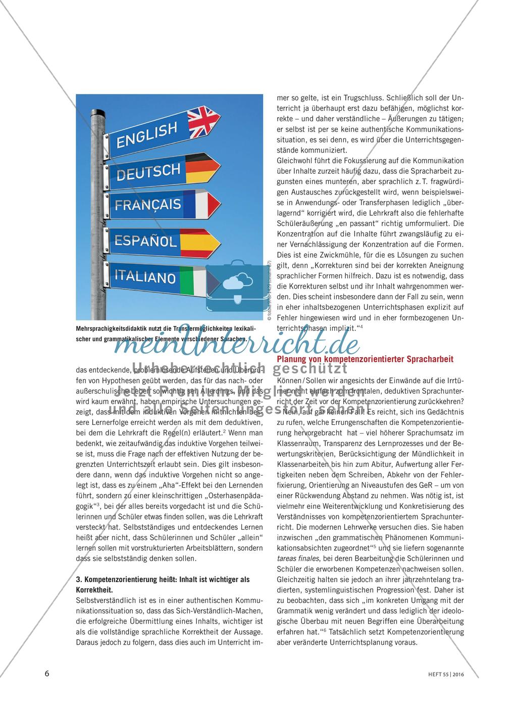 „Verfügen über die sprachlichen Mittel“ - Spracharbeit in Zeiten der Kompetenzorientierung Preview 3