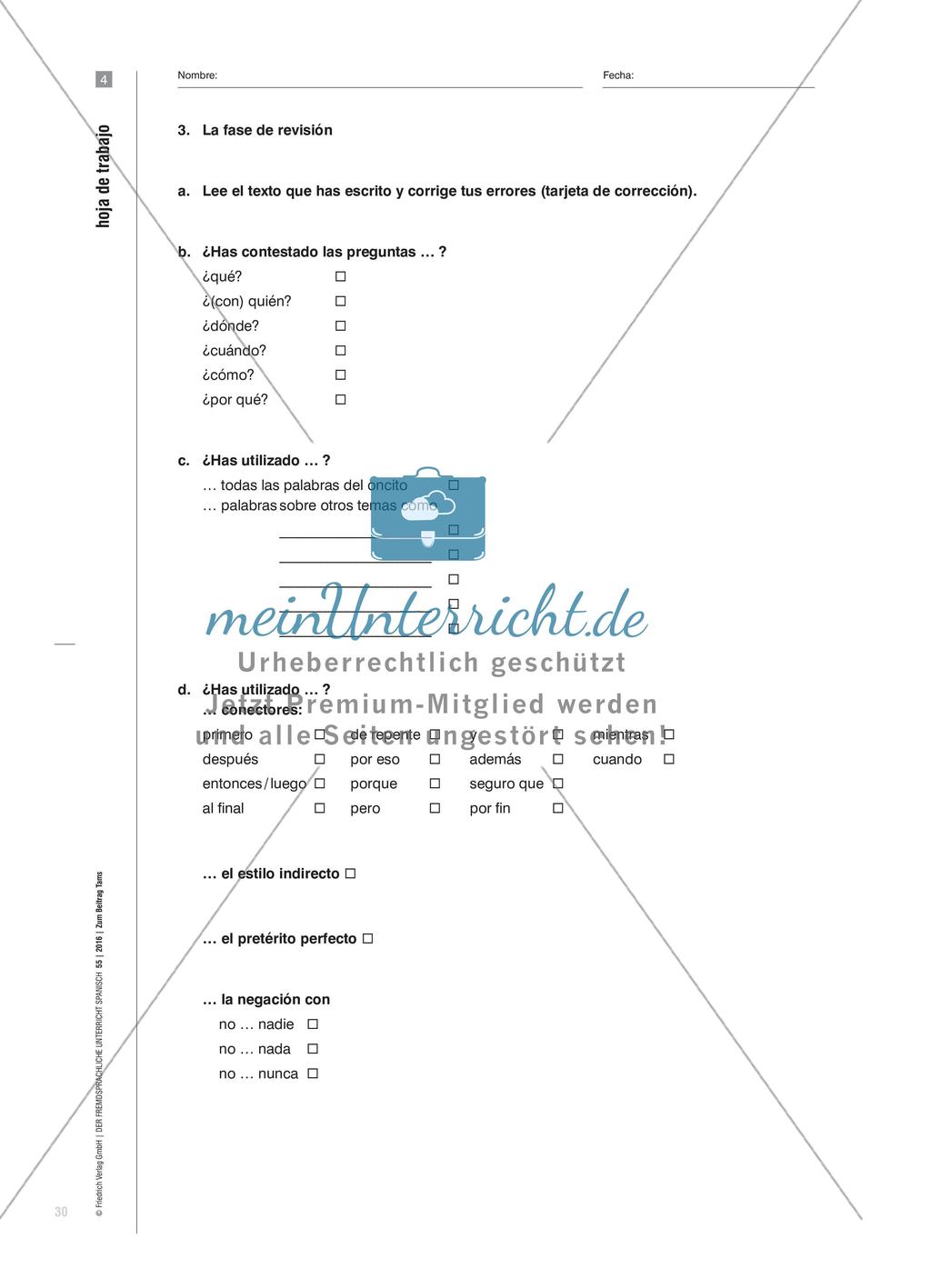 Contar una historia - Spracharbeit durch kreatives Schreiben Preview 7