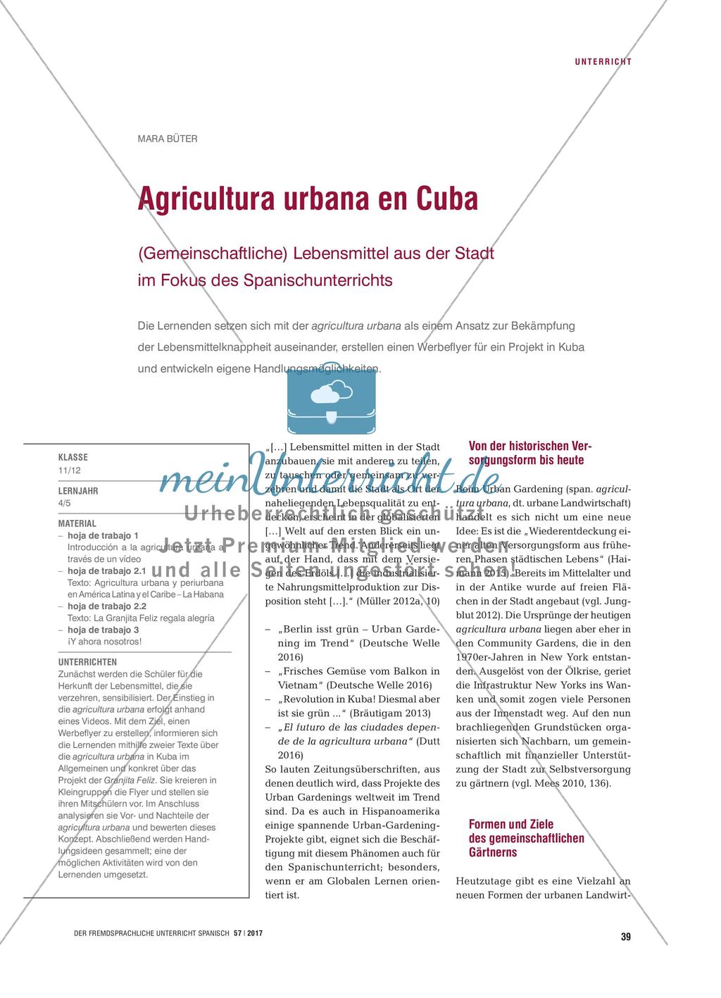 Agricultura urbana en Cuba Preview 1