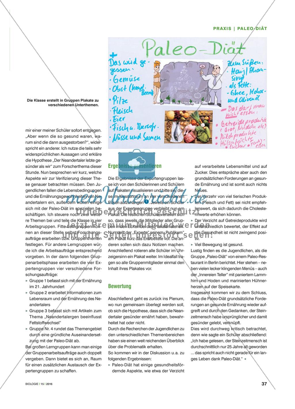 Paleo-Diät – was ist dran?: Recherche und Bewertung einer neuen Trend-Diät Preview 2