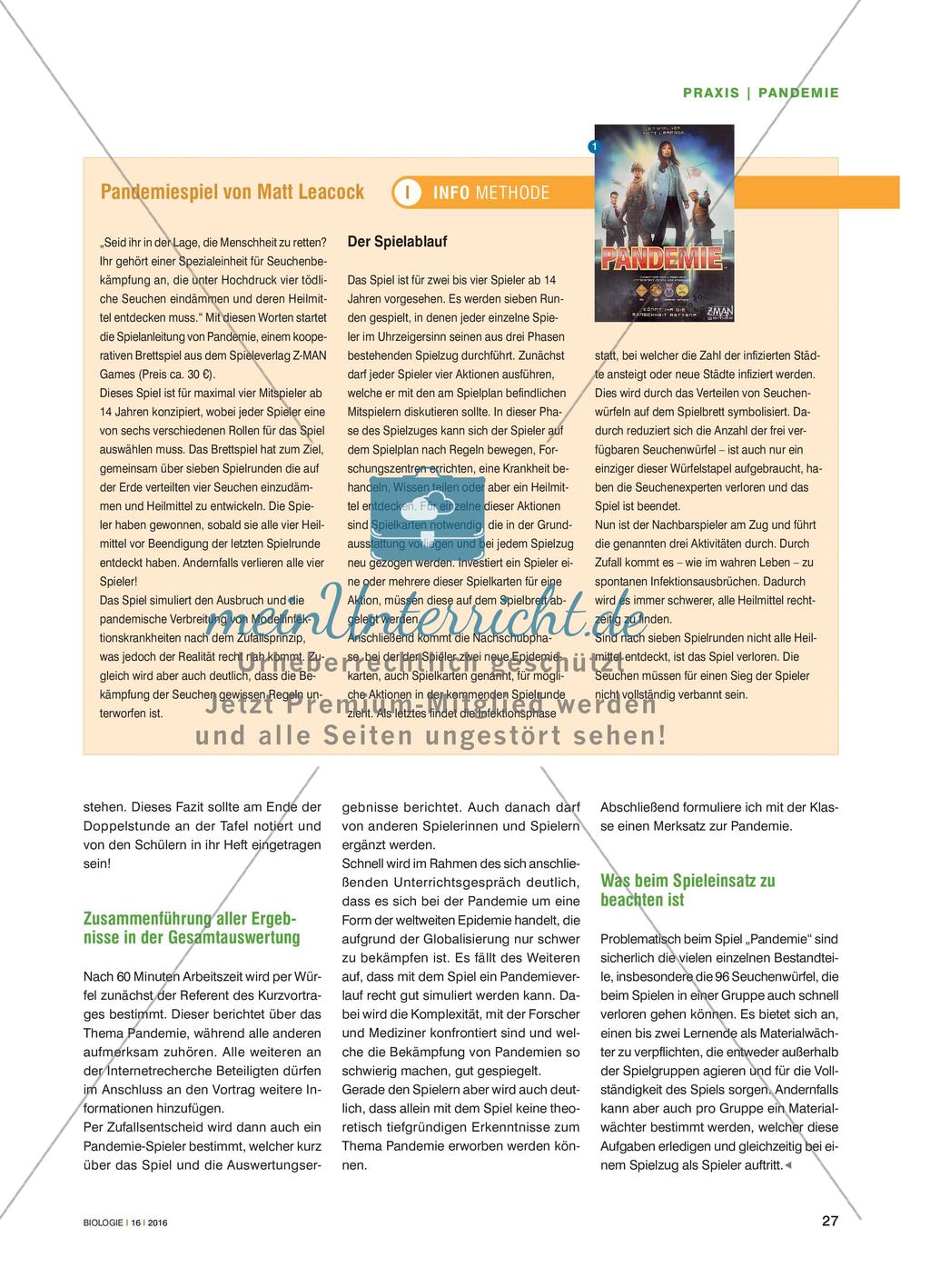 „Könnt ihr die Menschheit retten?“ - Eine Pandemie spielend verstehen lernen Preview 4