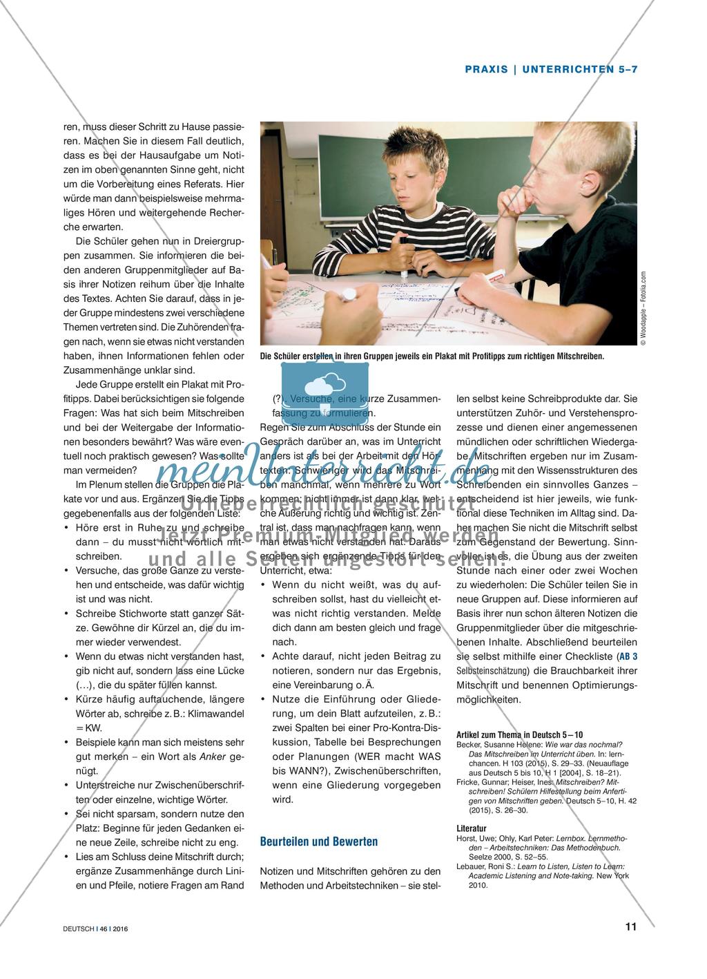 Zuhören und mitschreiben - Profitipps für Notizen erarbeiten Preview 4