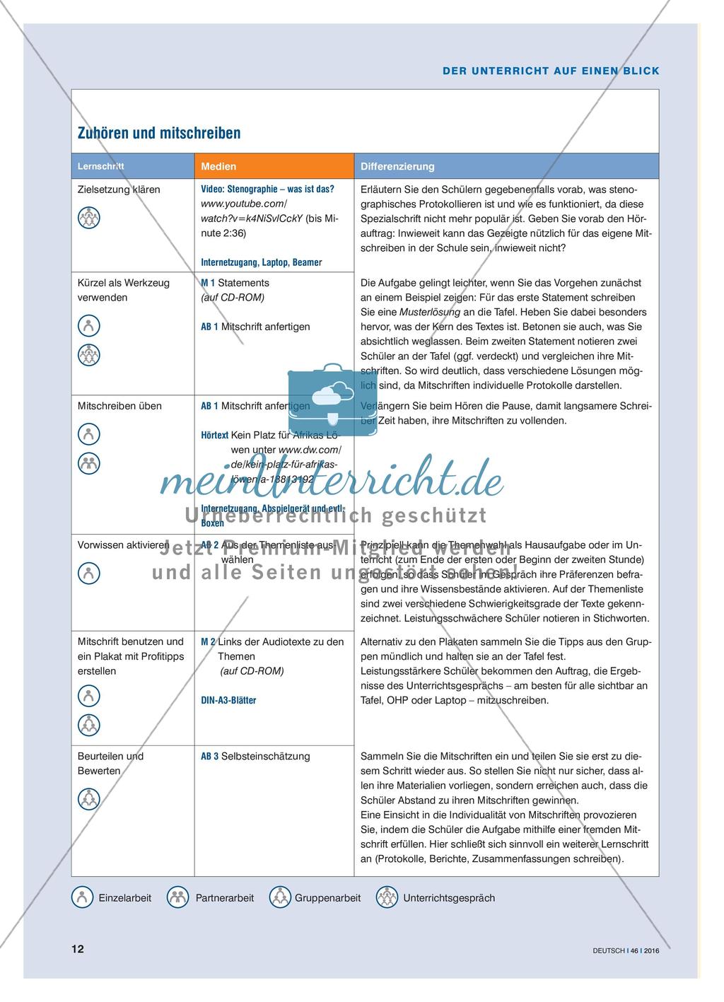 Zuhören und mitschreiben - Profitipps für Notizen erarbeiten Preview 5