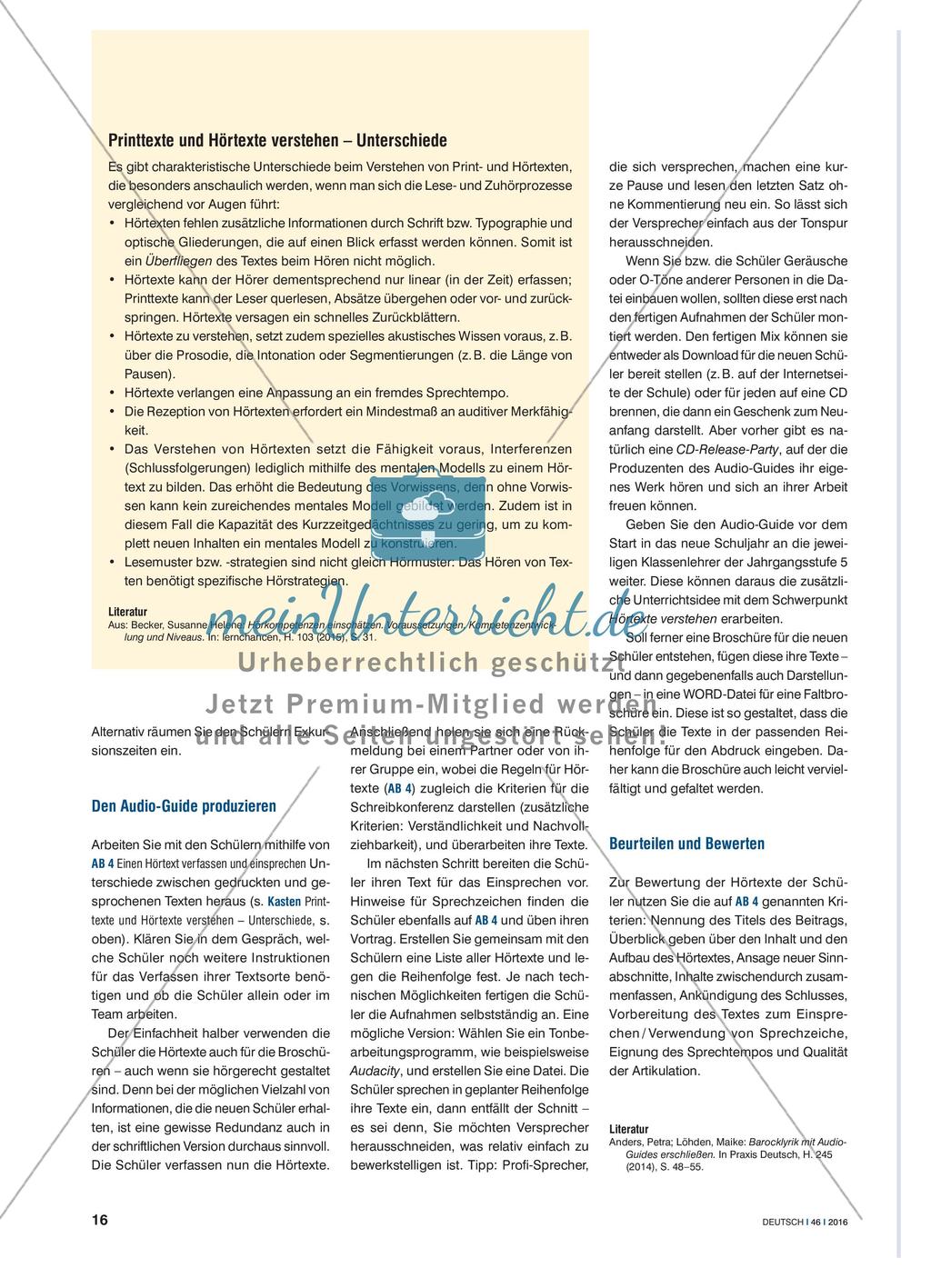 Ein Audio-Guide für die Neuen! - Wenn Schüler Schüler mittels Hörtexte durch die Schule führen Preview 3