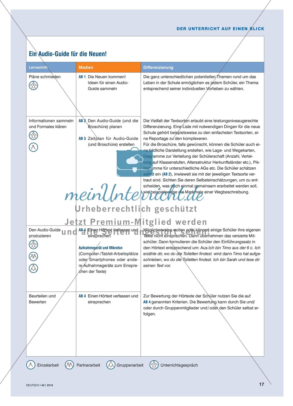 Ein Audio-Guide für die Neuen! - Wenn Schüler Schüler mittels Hörtexte durch die Schule führen Preview 4