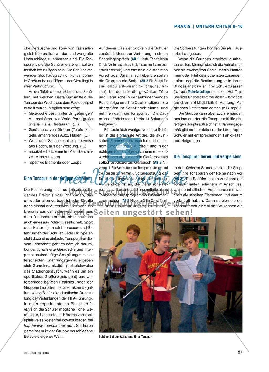 Die Tonspur der Woche - Hörcollagen zu Ereignissen gestalten Preview 2