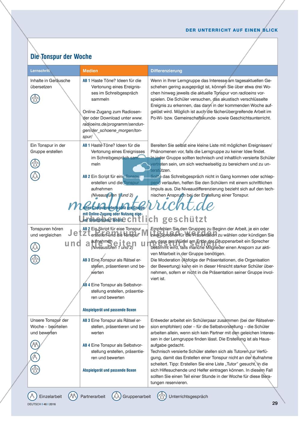 Die Tonspur der Woche - Hörcollagen zu Ereignissen gestalten Preview 4