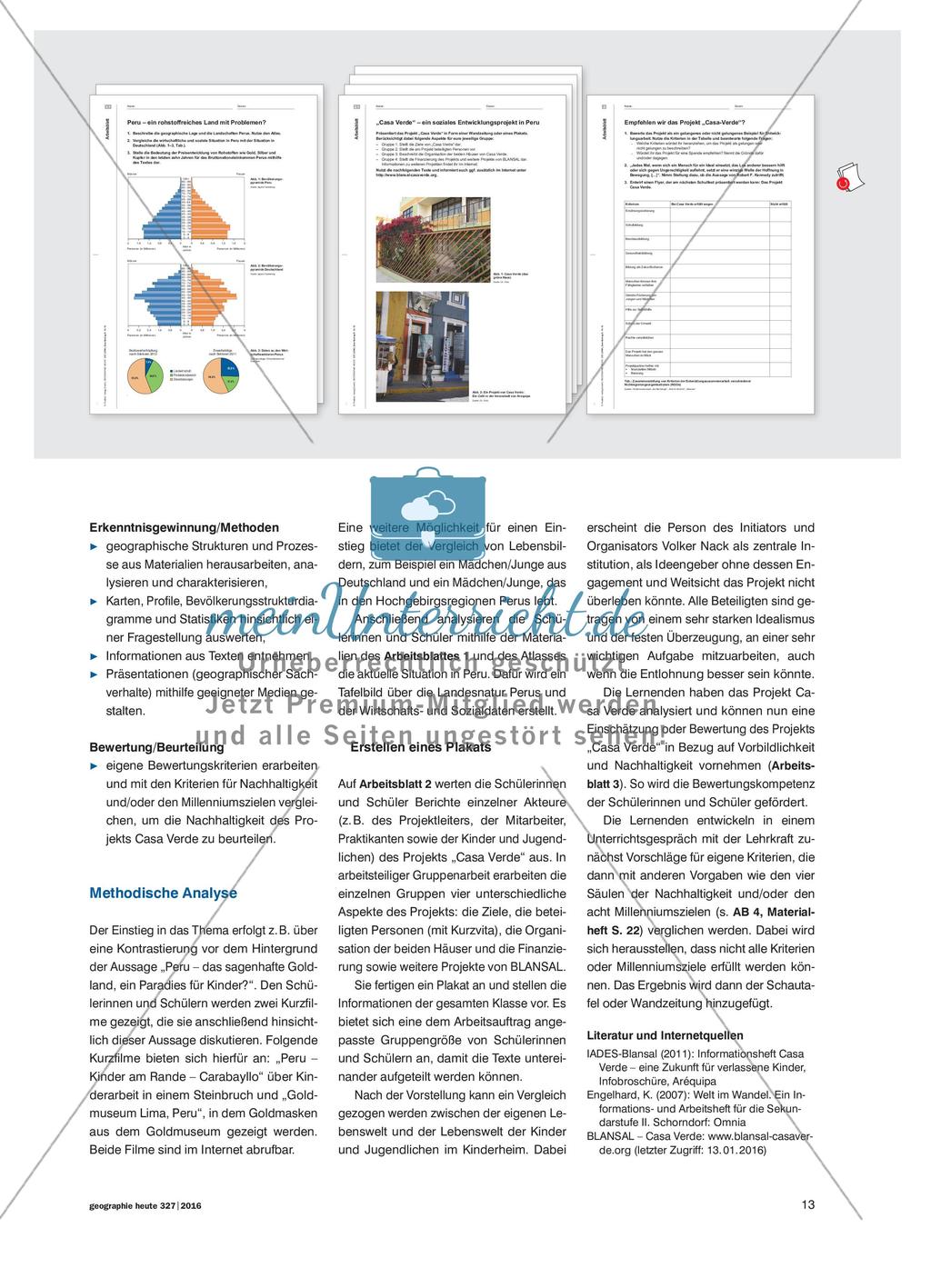 Casa Verde – ein vorbildliches und nachhaltiges Projekt?: Schüler präsentieren und beurteilen ein Sozialprojekt in Peru Preview 3