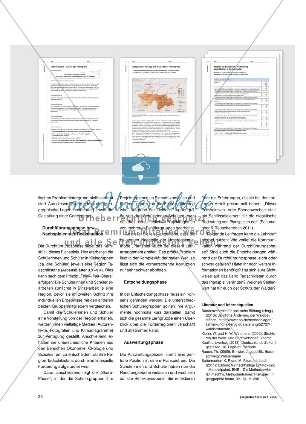 Die internationale Zusammenarbeit lässt Wälder wachsen - Ein Planspiel zum internationalen Aufforstungsprojekt in Tadschikistan Preview 5