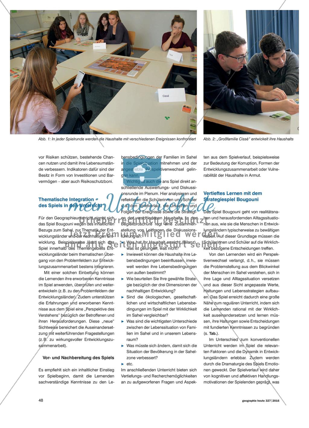Bougouni – ein Strategiespiel zu nachhaltiger Entwicklung im Sahel: Lebensbedingungen und Dynamik in Entwicklungsländern spielend erfahren Preview 3