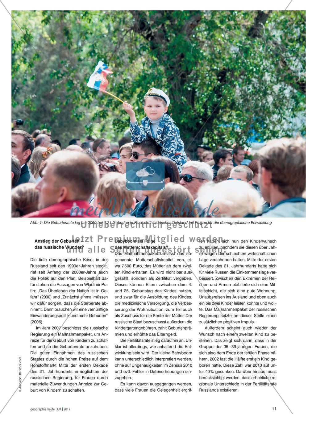 Eine Krise mit Langzeitwirkungen? - Die demographische Entwicklung in Russland Preview 2