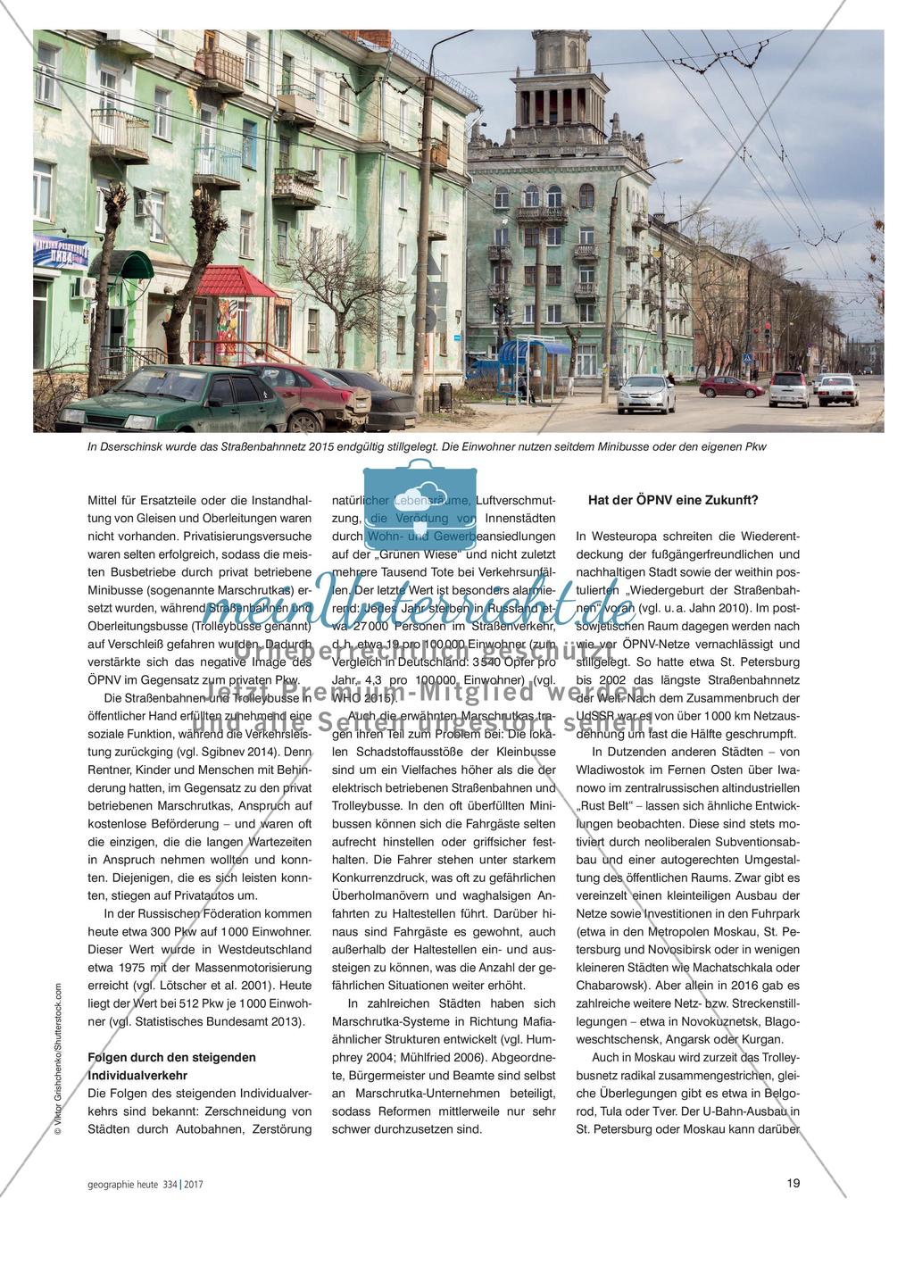 ÖPNV in Gefahr - Städtische Mobilität in der Russischen Föderation Preview 2