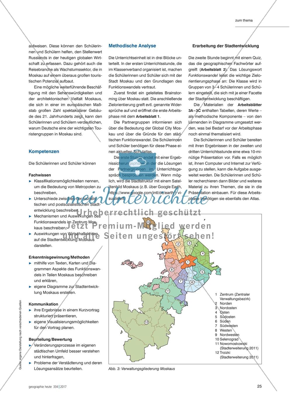 Weltstadt Moskau - Gruppenarbeit zur aktuellen Stadtentwicklung Moskaus Preview 4