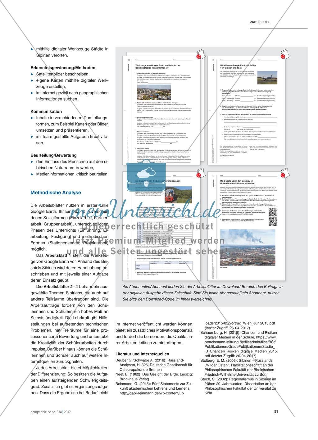 Sibirien im Netz erkunden - Digitale Medien im Geographieunterricht nutzen Preview 5