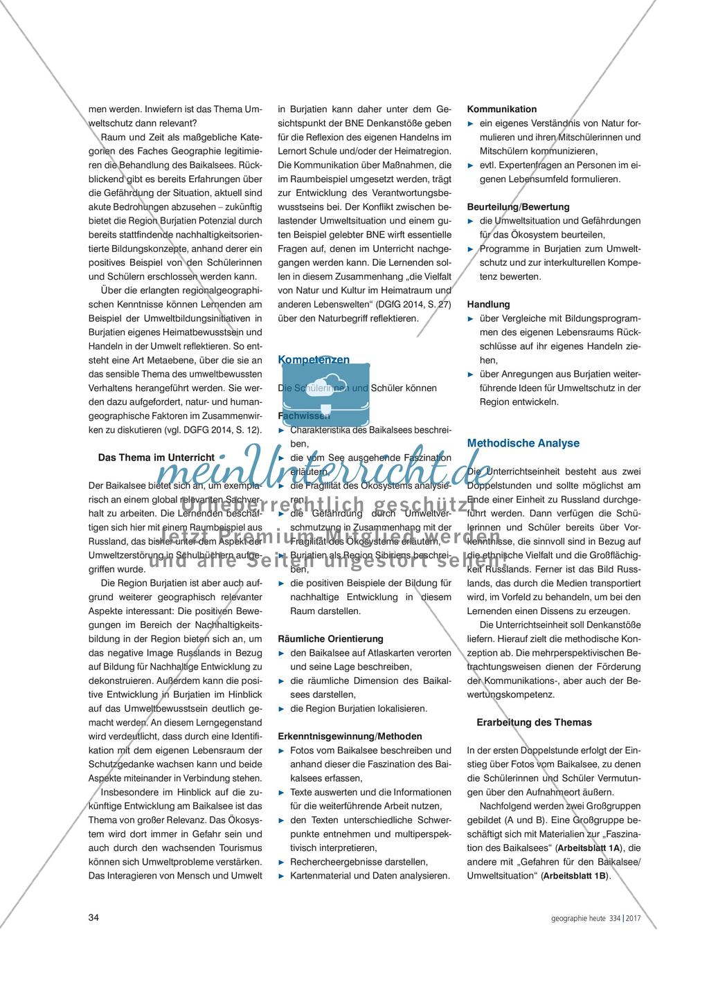 Umwelt(un)bewusstsein in der Baikalregion - Welterbe zwischen Faszination, Belastung und Schutz Preview 3