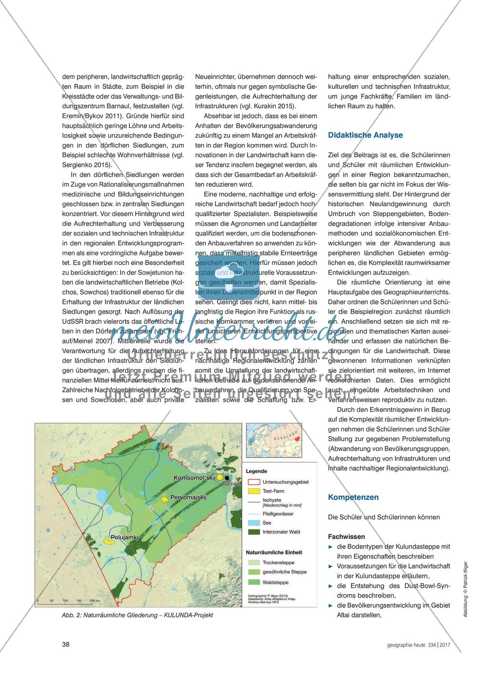Russische Kornkammer trotz Landflucht? - Herausforderungen für Agrarsteppen in Sibirien Preview 3