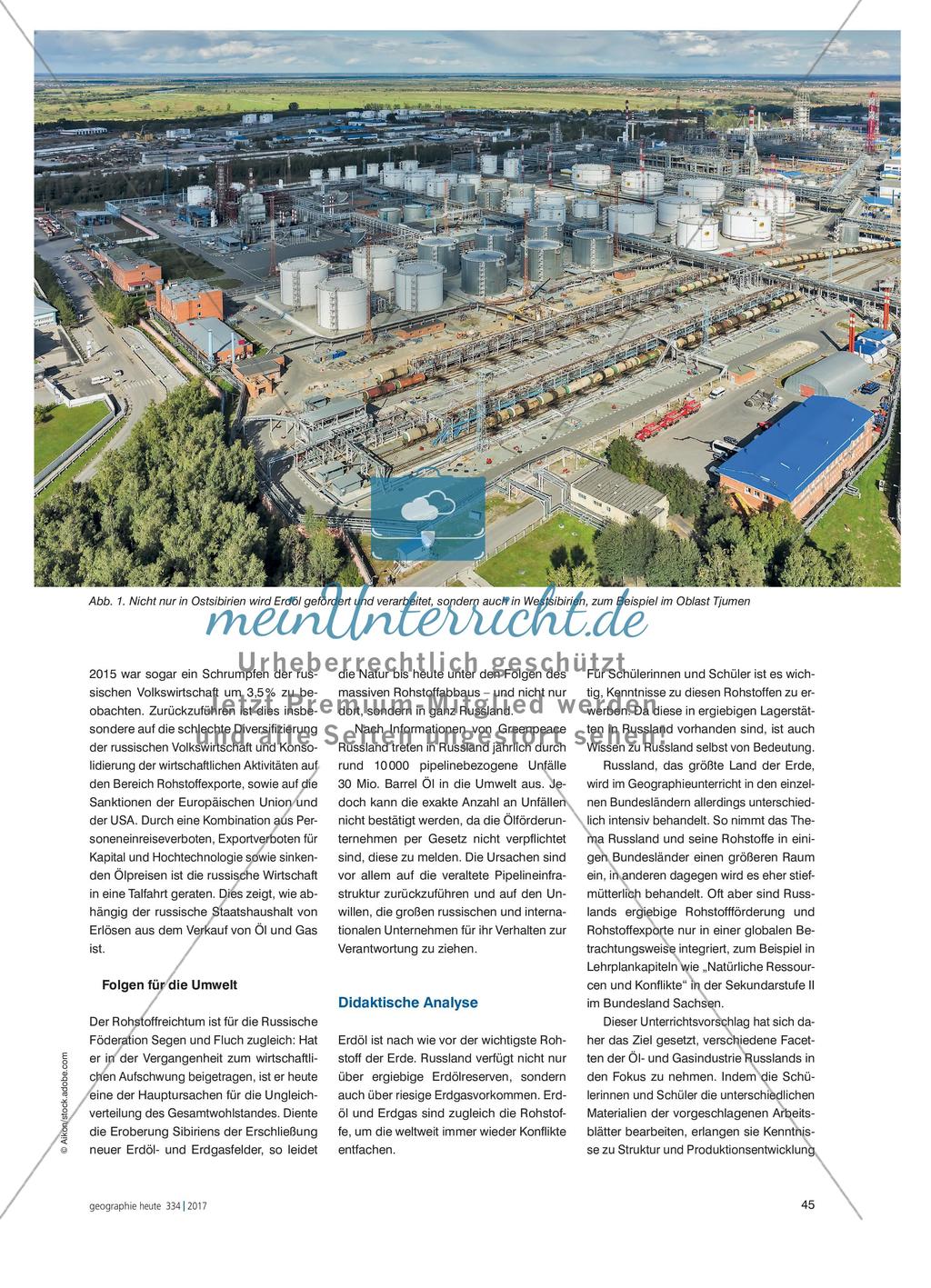 Rohstoffexportnation Russland - Einblicke in die russische Erdöl- und Erdgaswirtschaft Preview 2