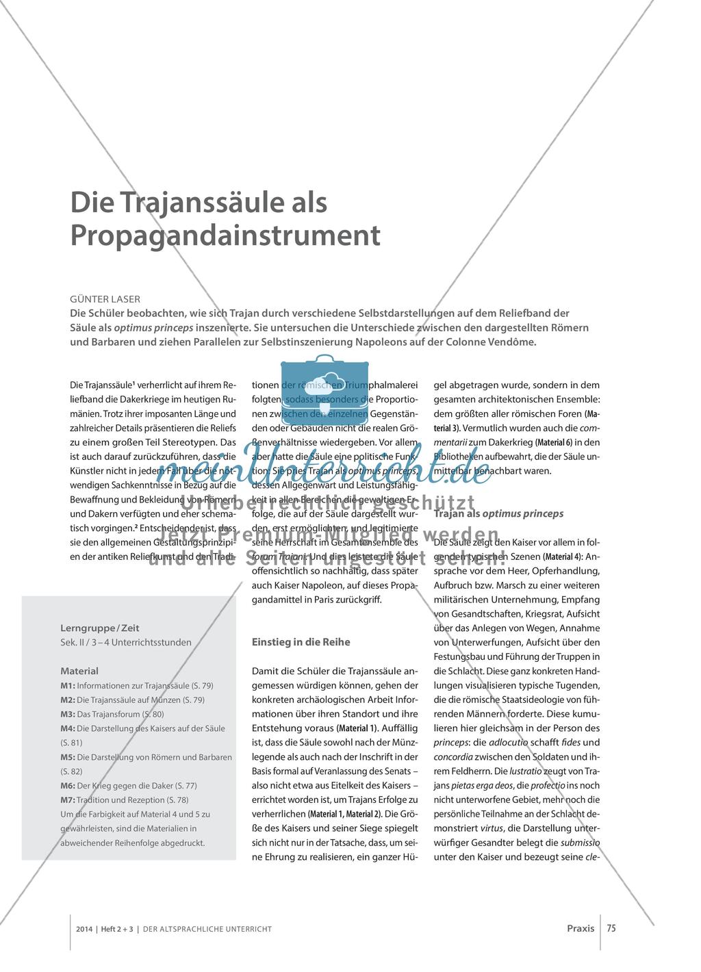 Die Trajanssäule als Propagandainstrument Preview 1