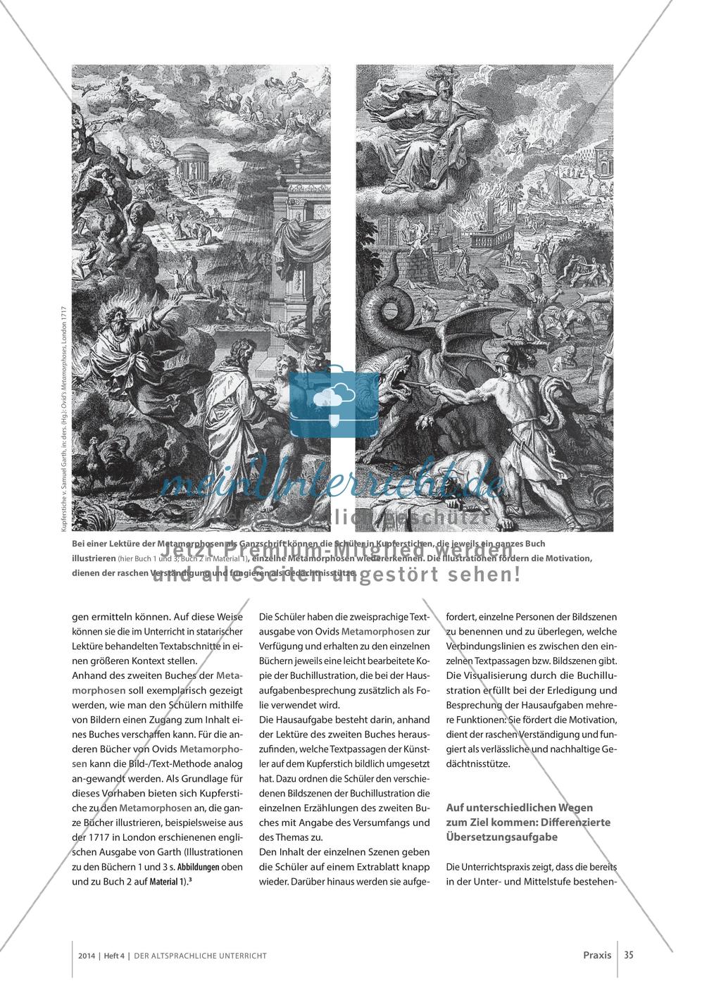Hausaufgaben in der Lektürephase: Ovids Metamorphosen Preview 2
