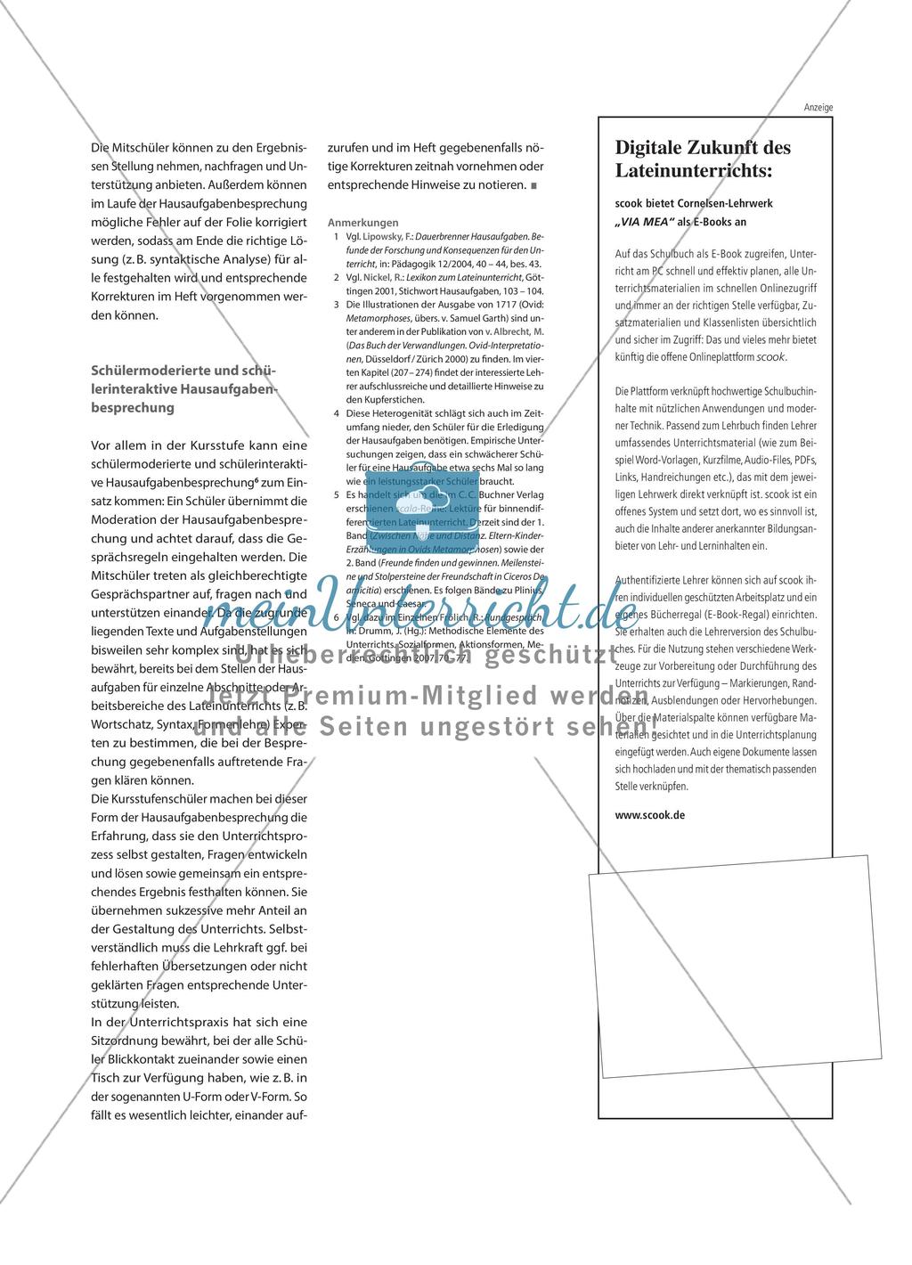 Hausaufgaben in der Lektürephase: Ovids Metamorphosen Preview 4