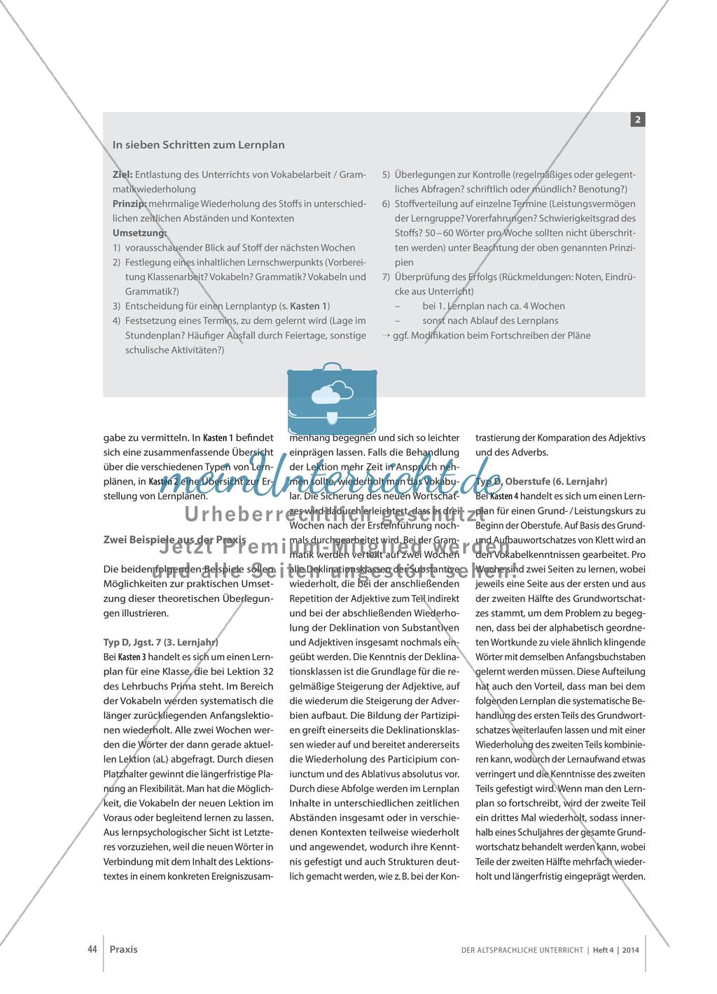 Lernpläne als Langzeithausaufgabe Preview 3