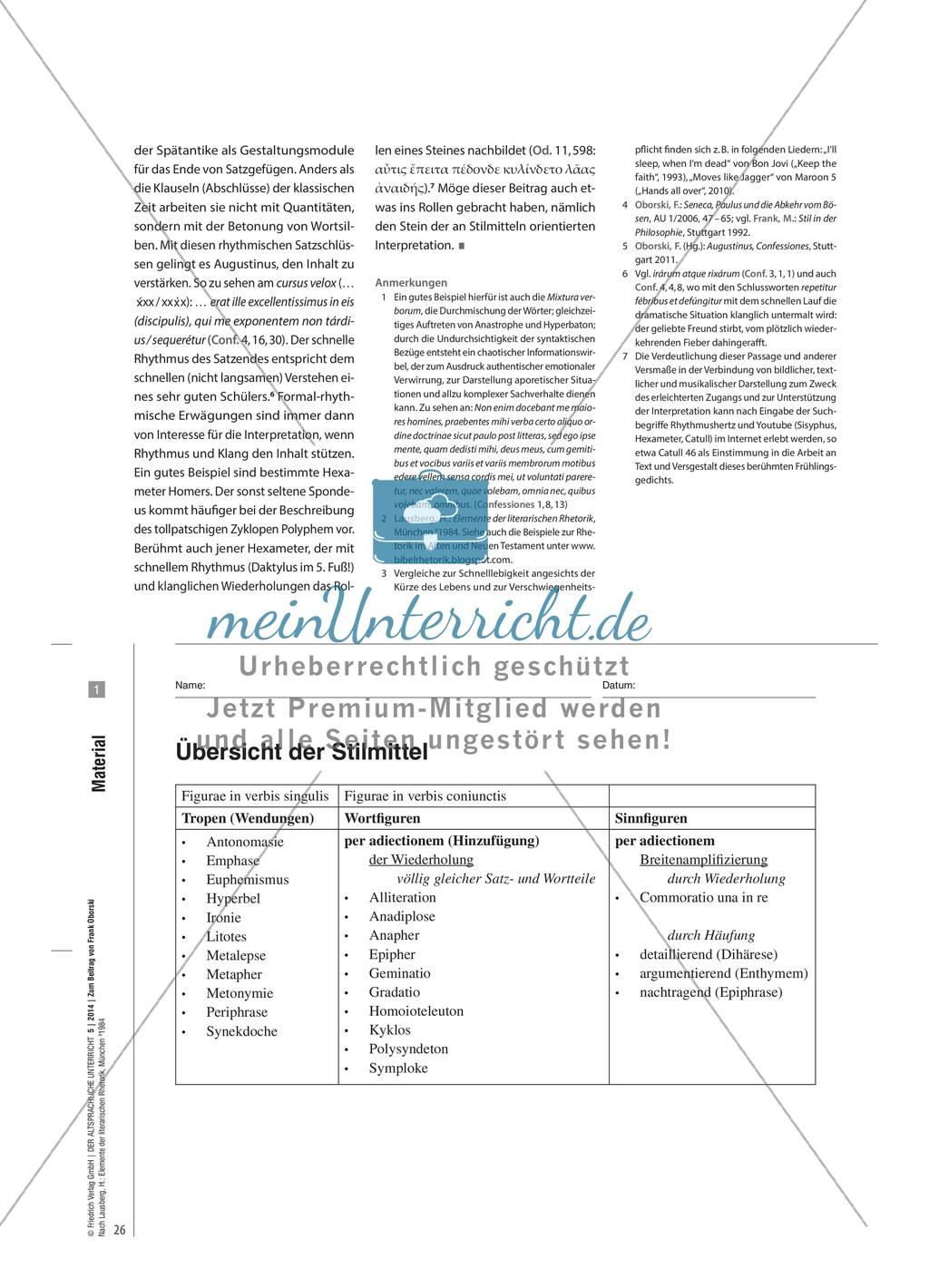 Textinterpretation: Stilmittel Preview 7