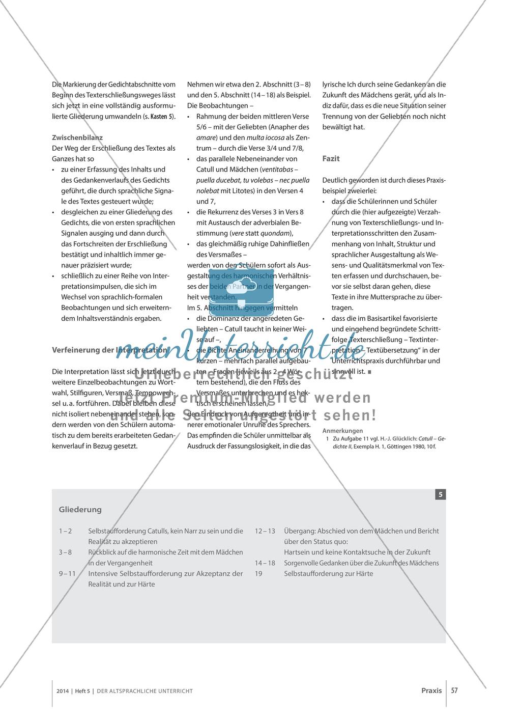 Erschließung und Interpretation eines Catull-Gedichts Preview 4