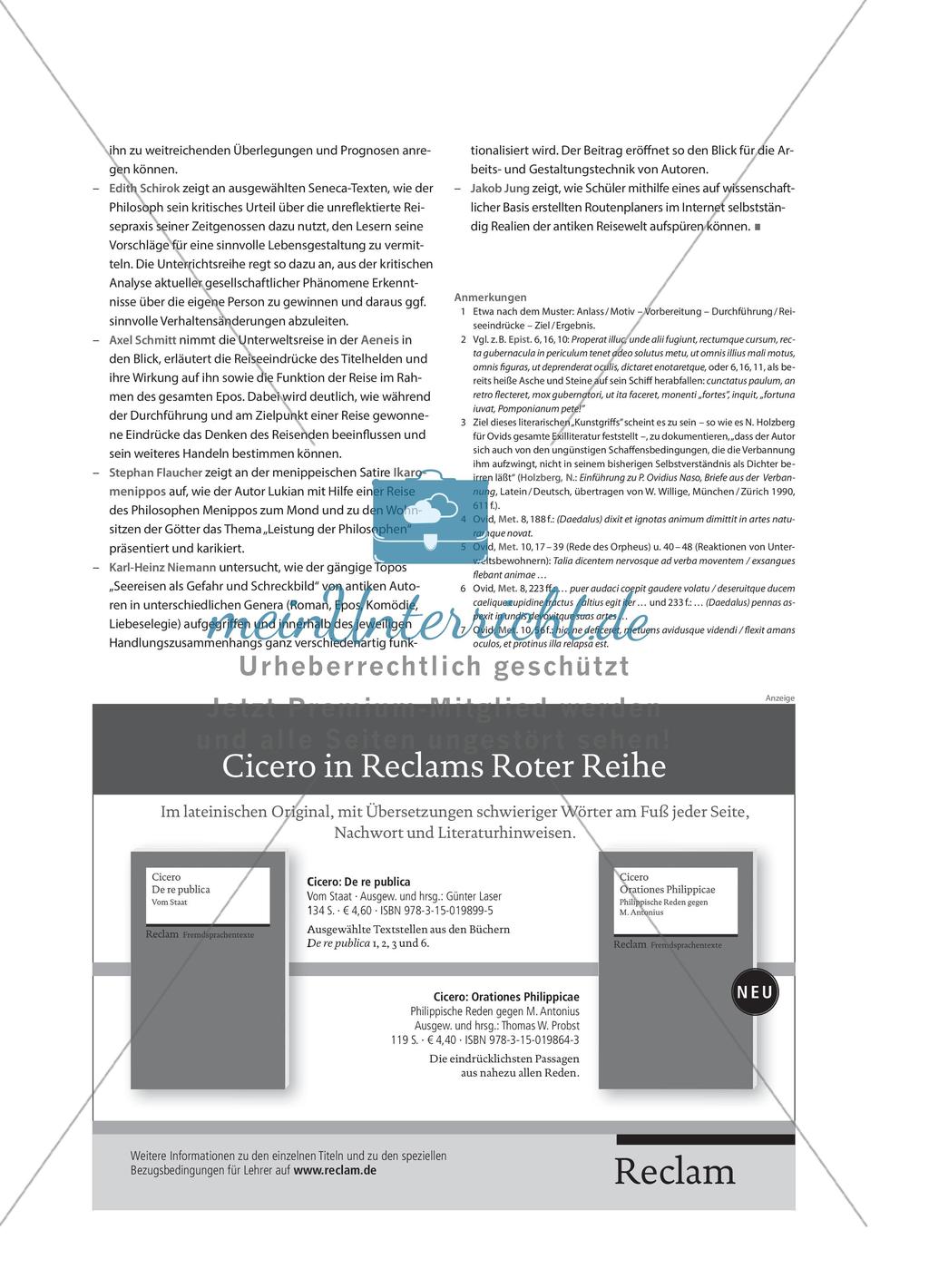 „Reisen“ im altsprachlichen Unterricht Preview 4