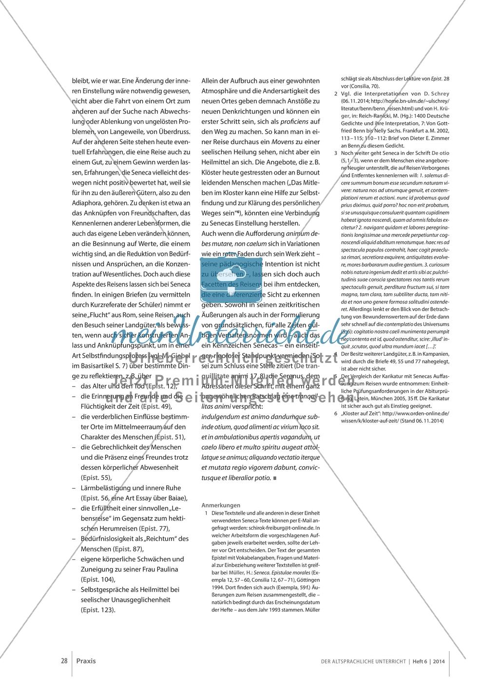 animum debes mutare, non caelum - Seneca und der Reisetourismus in Rom Preview 7