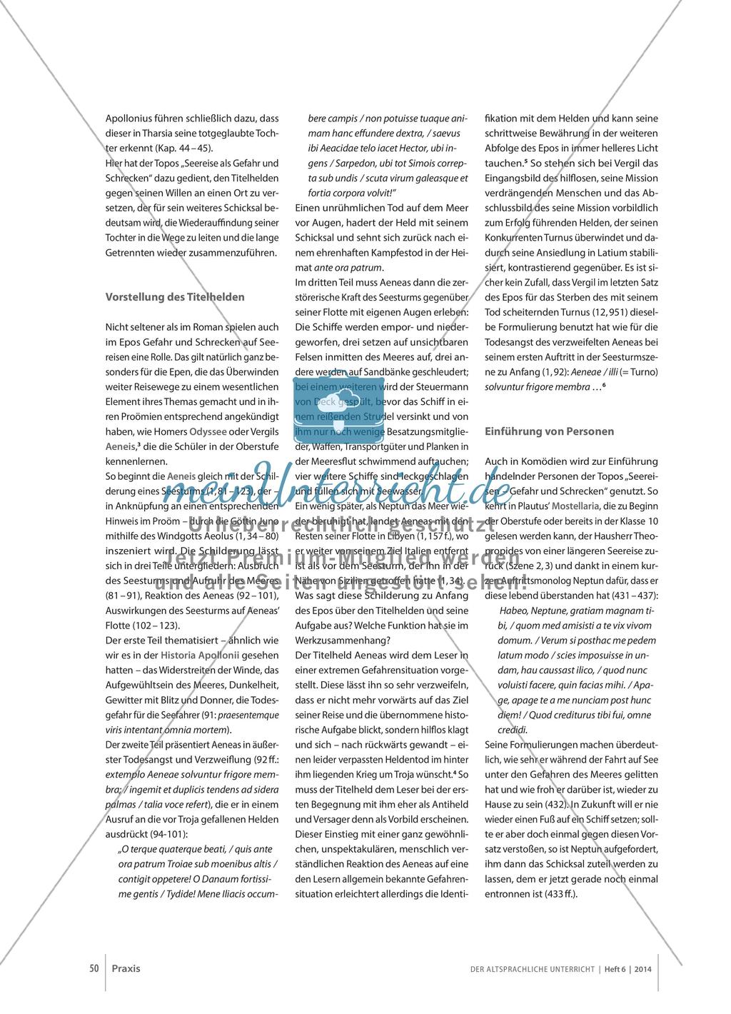 Seereisen – Gefahr und Schreckbild: Beobachtungen zu einem Topos in der antiken Literatur Preview 3