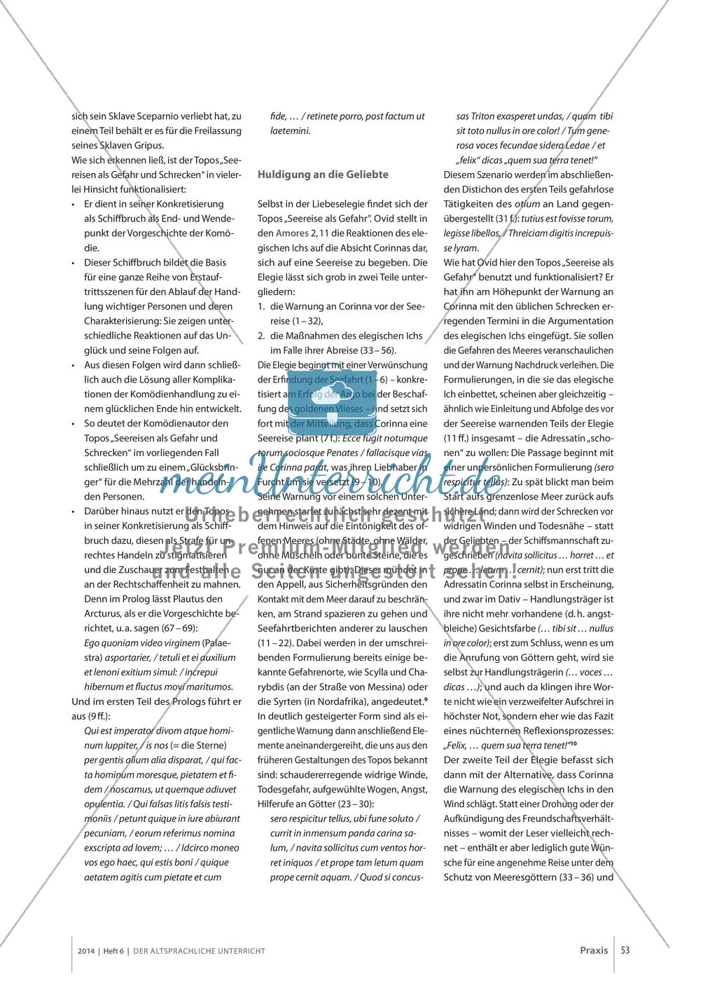Seereisen – Gefahr und Schreckbild: Beobachtungen zu einem Topos in der antiken Literatur Preview 6