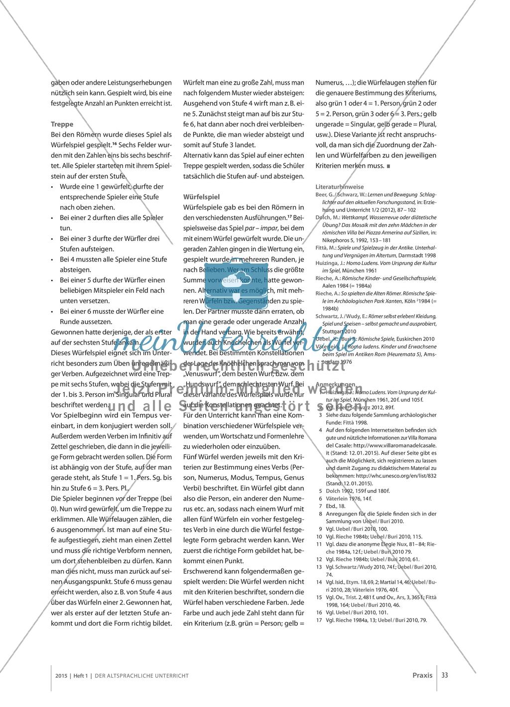 Antike Spiele im Lateinunterricht Preview 6