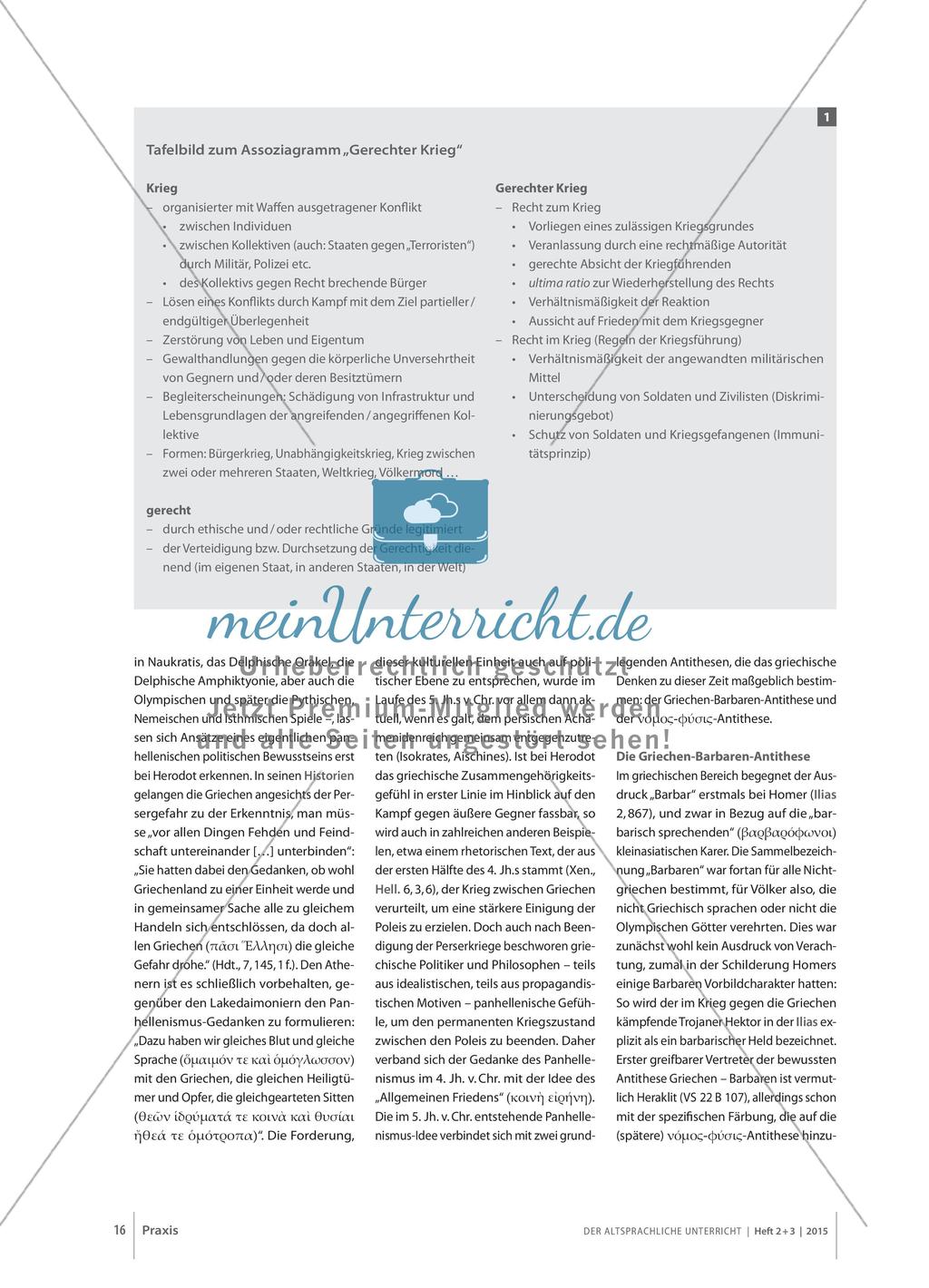 Der gerechte Kampf gegen die Barbaren - Zur griechischen Theorie des πόλεμος φύσει δίκαιος Preview 3