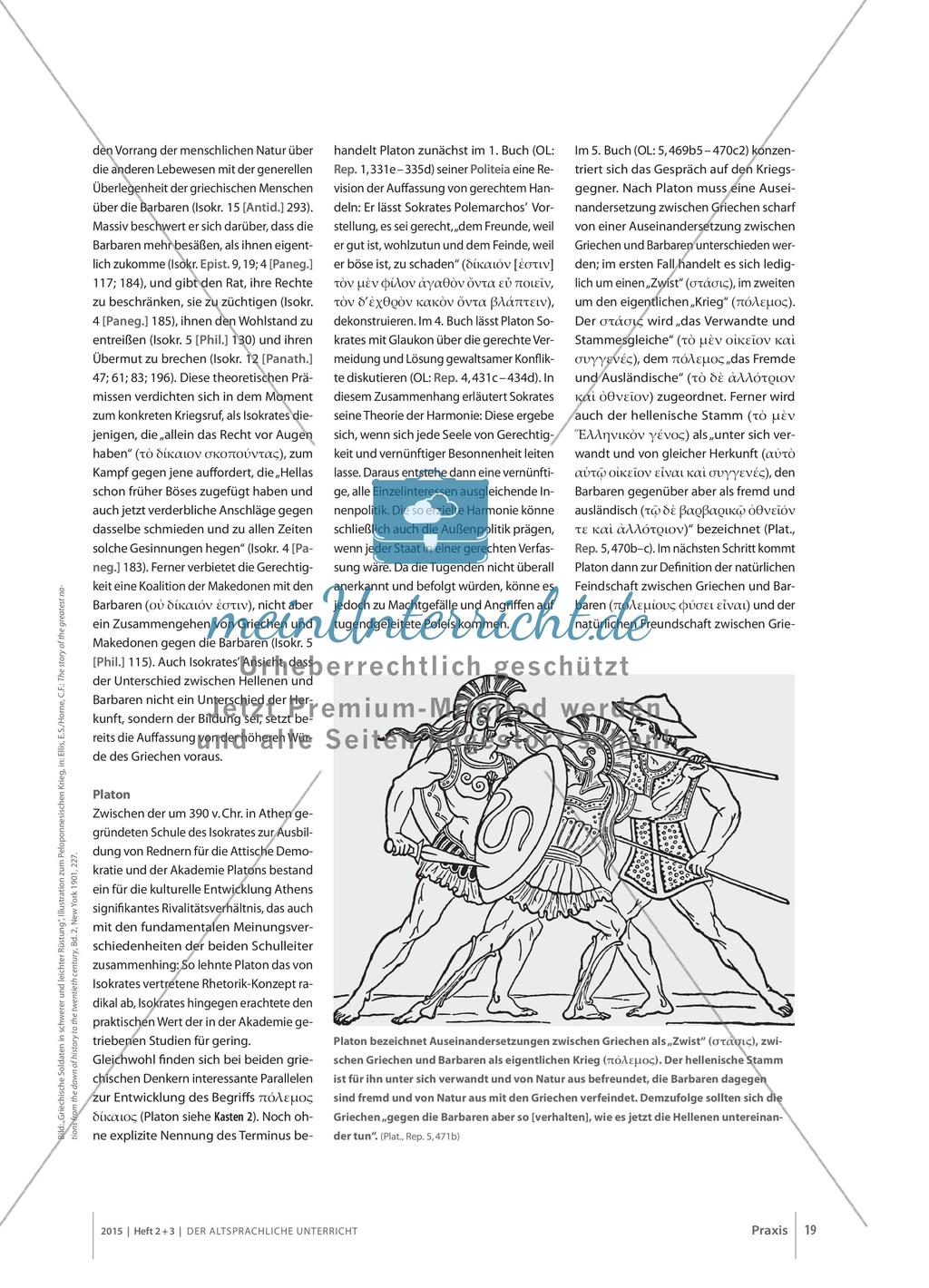 Der gerechte Kampf gegen die Barbaren - Zur griechischen Theorie des πόλεμος φύσει δίκαιος Preview 6