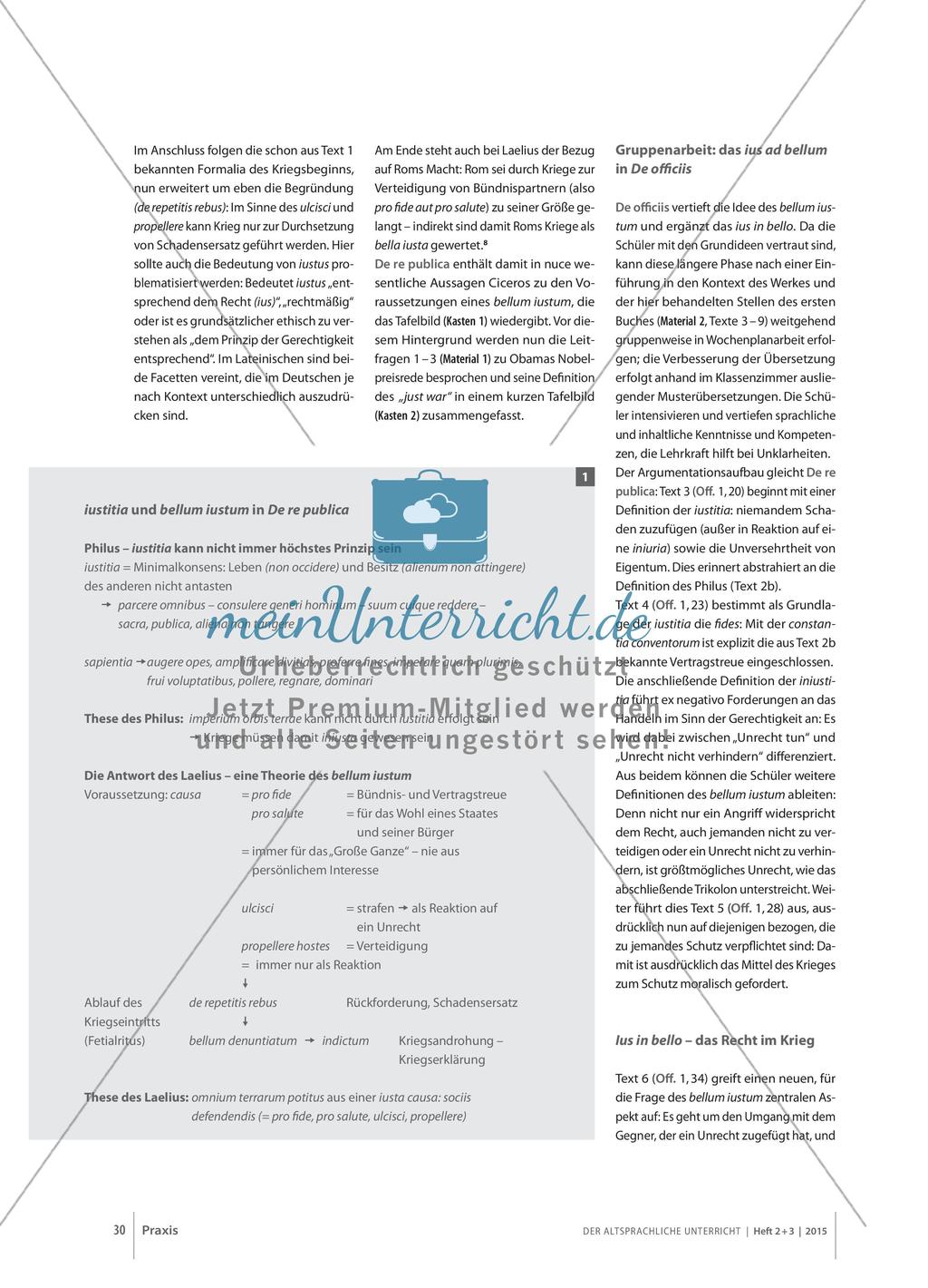 Die Auseinandersetzung mit dem „gerechten Krieg“ bei Cicero und Obama Preview 3