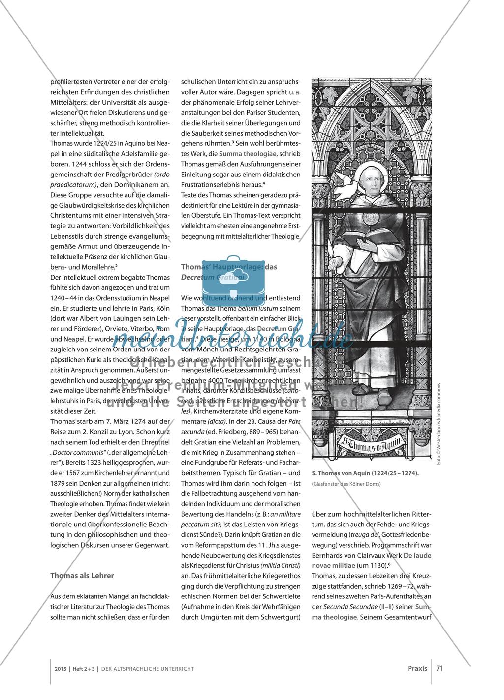 Thomas von Aquin zum bellum iustum Preview 2