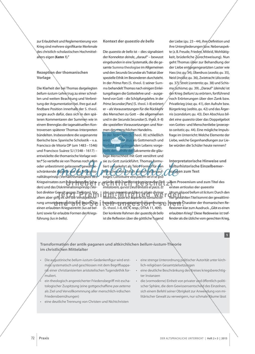 Thomas von Aquin zum bellum iustum Preview 3