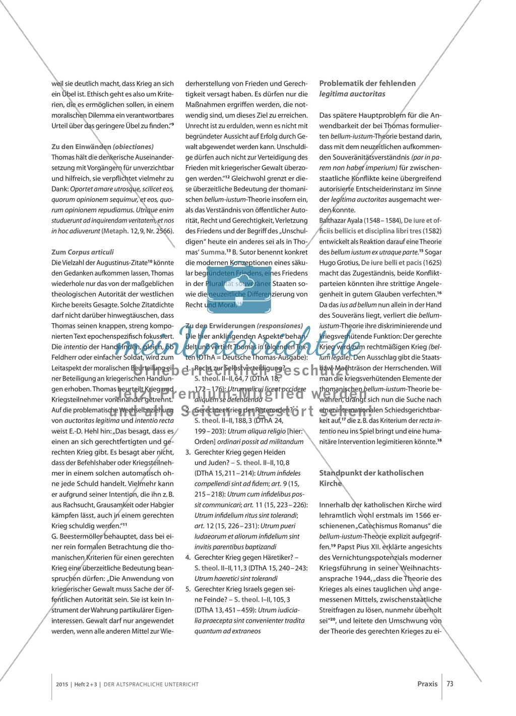 Thomas von Aquin zum bellum iustum Preview 4